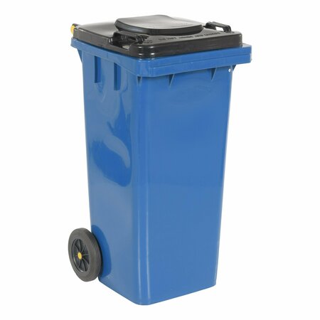 VESTIL Trash Can, Blue, Polyethylene TH-32-BLU